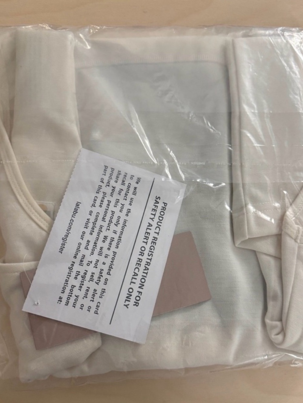 NEW LALABU Soothe Shirt Baby Wearing Tank Top Medium White - Picture 2 of 2